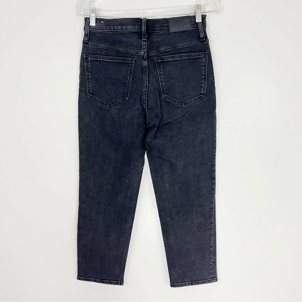 Madewell Classic Straight Jeans in Lunar Wash Black Size 26 Petite